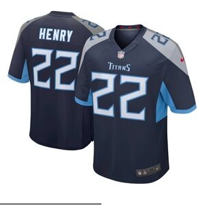 Men's Tennessee Titans Derrick Henry Nike Navy Player Game Jersey-like new-sz XL
